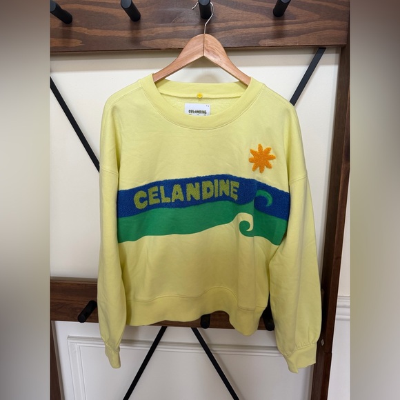 NWOT size S/M Anthropologie Celandine Surf Camp Graphic sweatshirt - Picture 4 of 6